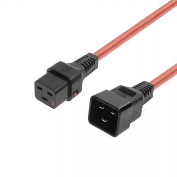 MicroConnect maitinimo laidas C19 IEC Lock - C20 (MC-C19C20LOCK-1M-R)