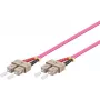 MICROCONNECT SC/UPC–SC/UPC OM4 šviesolaidinis jungiamasis kabelis 15 m – Aqua LSZH Duplex