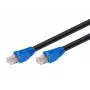 MICROCONNECT U/UTP CAT6 0,5 m lauko trumpiklis – juoda