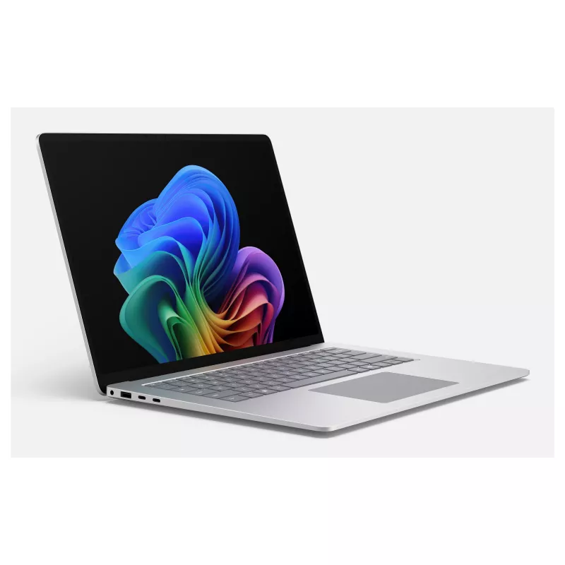 Microsoft Surface Laptop 8th Edition 15 inch nešiojamasis kompiuteris su Snapdragon X2 Elite, 16GB RAM, 512GB SSD, Platinum