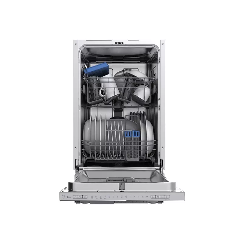 Midea MDWEB1004LS-W Robotinis dulkių siurblys su LDS lazerine navigacija, 4000 Pa siurbimo galia, soniniu šluostymu, 5200 mAh baterija, programėlės ir balso valdymu, baltas