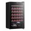 Midea vyno šaldytuvas MDRW150FGG22W, laisvai pastatomas, 34 buteliai, juodas