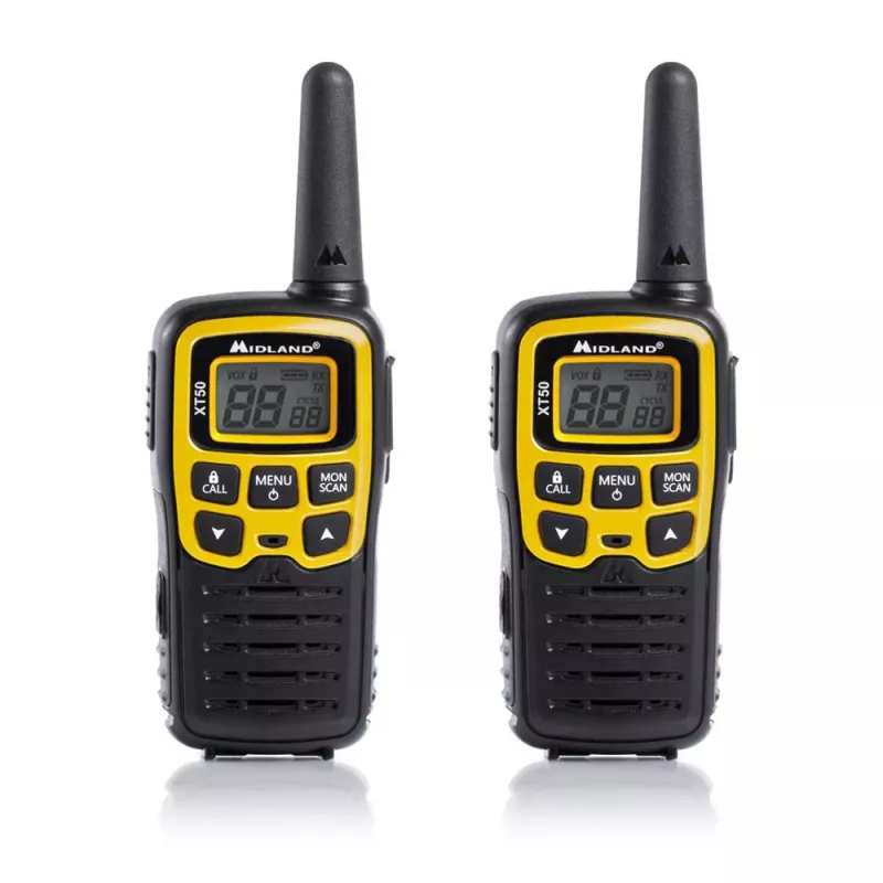 Midland XT50 Adventure PMR446 racija, 24 kanalai, 446.00625 - 446.09375 MHz, juoda, pilka