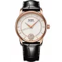 MIDO moteriškas automatinis laikrodis M007207360360 33mm rožinio aukso PVD nerūdijantis plienas ir oda