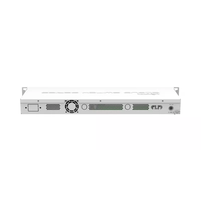 MikroTik CSS326-24G-2S+RM valdomas 2 lygio jungiklis, 24x Gigabit Ethernet, 2x 10G SFP+, PoE įėjimas, 1U stelažinis, baltas