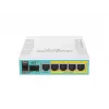 MikroTik hEX PoE Gigabit Ethernet maršrutizatorius (baltas)
