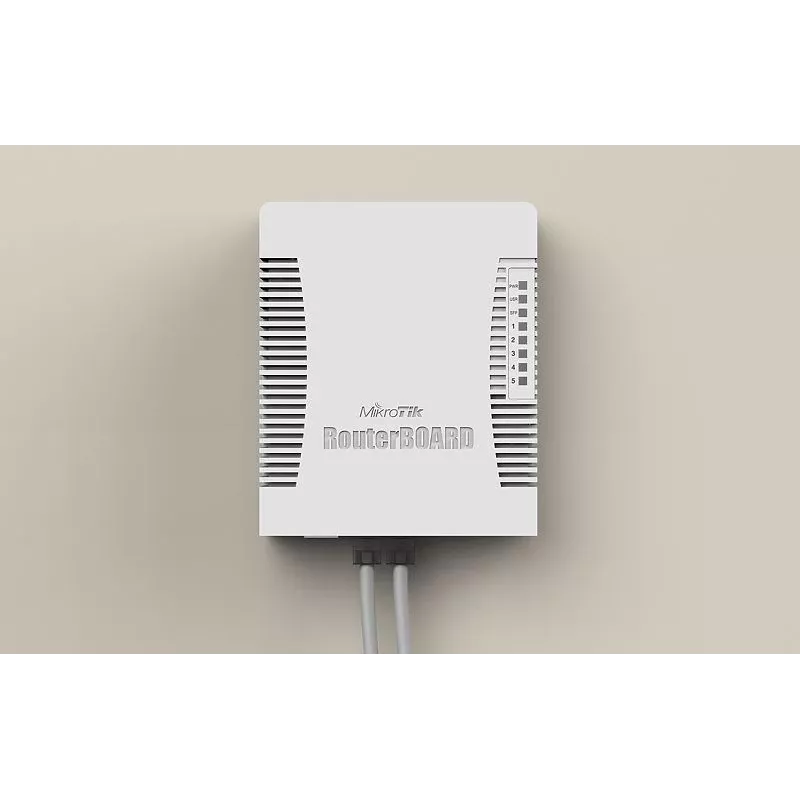 MikroTik hEX PoE Gigabit Ethernet maršrutizatorius (baltas)