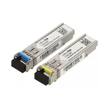 MikroTik SFP modulis S-3553LC20D, 1.25Gb/s, 20km, vienmodis, pora (T1310nm/R1550nm) + (T1550nm/R1310nm)
