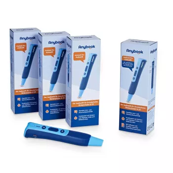 MILLENNIUM 2000 Anybook Pro Class Set – 10 mokomųjų garso rašiklių su 16 GB, USB-C, ausinėmis, nešiojimo dėklu