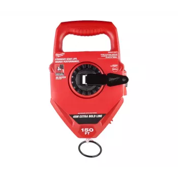 Milwaukee Chalk Line 45m Ritė – Metalinė Rankena, Planetinė Pavara, Apsauga nuo Užstrigimo