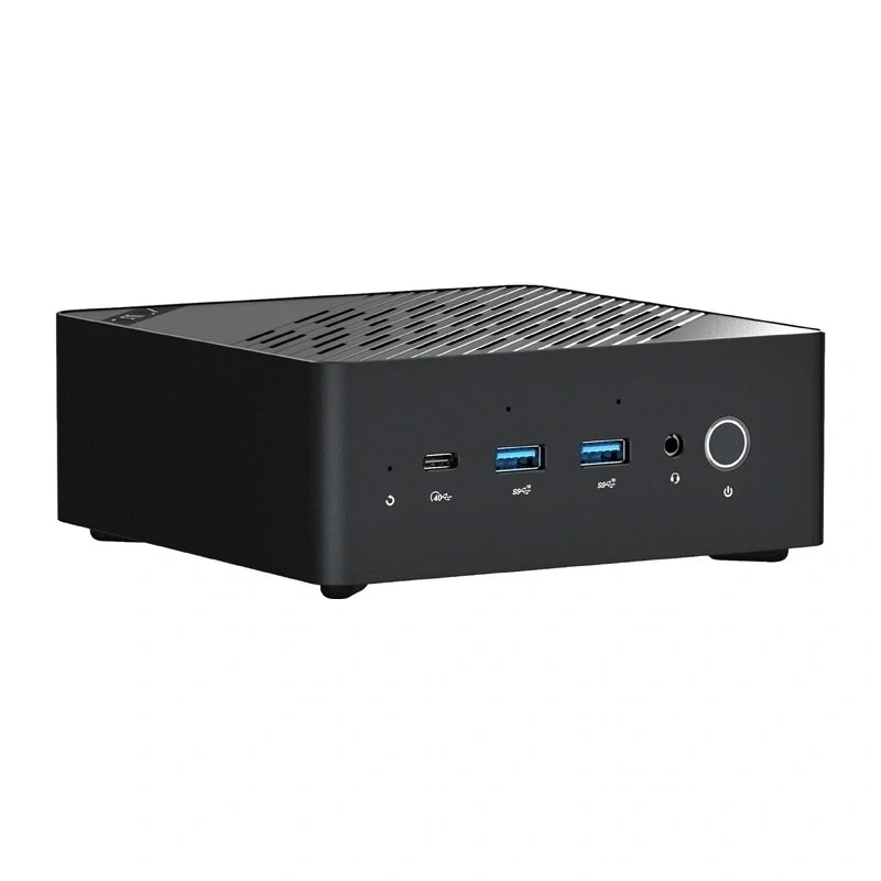 MINIX ER937-AI Barebone Mini PC su AMD Ryzen 7 3750H, 4 branduoliai/8 gijos, Radeon Vega 10, Dual Gigabit LAN, Wi-Fi 5, VESA tvirtinimu