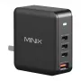 MINIX NEO-P165 GaN sieninis įkroviklis su 3x USB-C ir 1x USB-A prievadais, 165 W