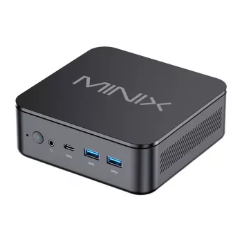 MINIX NR660LP Mini PC, AMD Ryzen 5 6600H, 16GB DDR5, 512GB NVMe SSD, Windows 11 Pro, juoda
