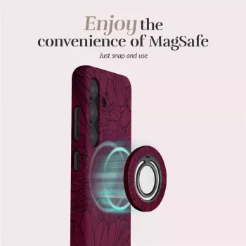 MIO Berry Blooms MagSafe laikiklis su žiedu