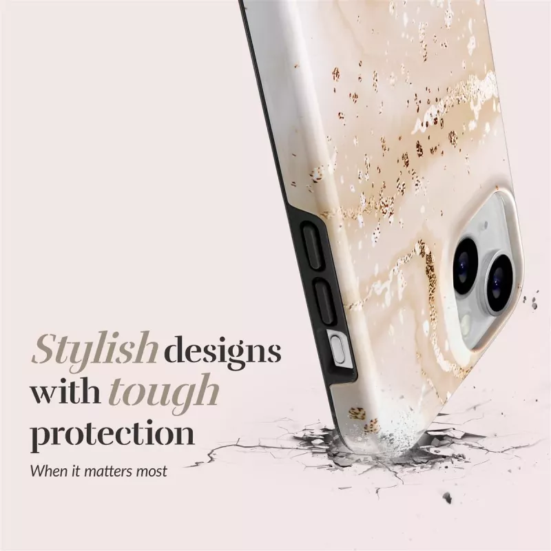 MIO Gold Marble Magsafe Compatible Case, skirta iPhone 13/14/15