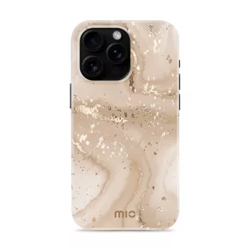 MIO Gold Marble Magsafe Compatible Case, skirta iPhone 16 Pro Max