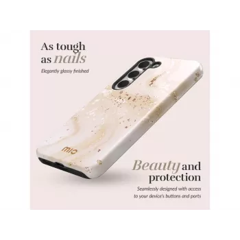 MIO Gold Marble Magsafe Compatible Case, Samsung S25 Plus 5G