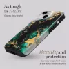 MIO Green Marble Magsafe Compatible Case, skirta iPhone 16 Plus