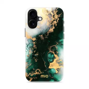 MIO Green Marble Magsafe Compatible Case, skirta iPhone 16 Plus