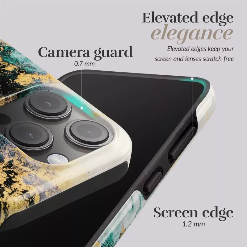 MIO Green Marble Magsafe Compatible Case for iPhone 16 Pro