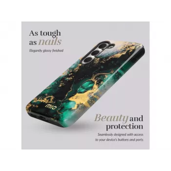 MIO Green Marble Magsafe Compatible Case, skirta Samsung S25 Plus 5G