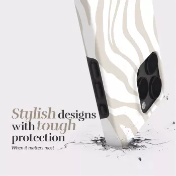 MIO Sandy Zebra Magsafe Case, suderinamas su iPhone 15 Pro