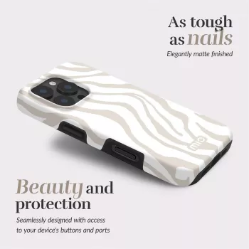 MIO Sandy Zebra Magsafe Case, suderinamas su iPhone 15 Pro
