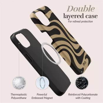 MIO Swirl Magsafe suderinamas dėklas, skirtas iPhone 16 Plus