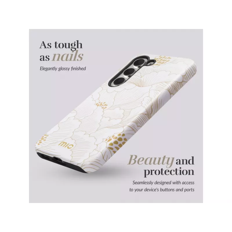 MIO White Roses Magsafe Compatible Case, Samsung S25 Plus 5G