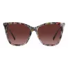 MISSONI Moteriški Drugelio Formos Akiniai nuo Saulės MIS0106SX193X - Rudas Raštuotas Acetato Rėmelis, Rudi Gradientiniai Lęšiai, UV400 Apsauga