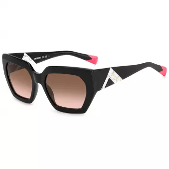 MISSONI Moteriški Drugelio Formos Akiniai Nuo Saulės MIS0170S807 - Havana Acetato Rėmelis, Rudi Gradientiniai Lęšiai, 55 mm