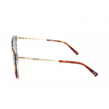 MISSONI moteriški akiniai nuo saulės MIS0003S2NL – Havana acetatiniai katės akies formos su rudais gradientiniais lęšiais