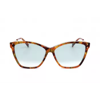 MISSONI moteriški akiniai nuo saulės MIS0003S2NL – Havana acetatiniai katės akies formos su rudais gradientiniais lęšiais