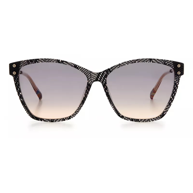 MISSONI Moteriški Akiniai nuo Saulės MIS0003SKDXFF - Mados Pilno Rėmo Acetato Rėmelis su Gradientiniais Lęšiais 56/14/140 mm