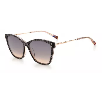 MISSONI Moteriški Akiniai nuo Saulės MIS0003SKDXFF - Mados Pilno Rėmo Acetato Rėmelis su Gradientiniais Lęšiais 56/14/140 mm