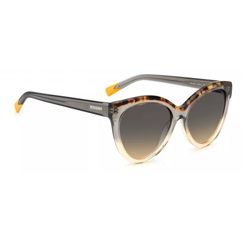 MISSONI Moteriški Akiniai Nuo Saulės MIS0088SMQEF7 – Stačiakampis Acetato Rėmelis, UV400 Apsauga, 57 mm Lęšiai