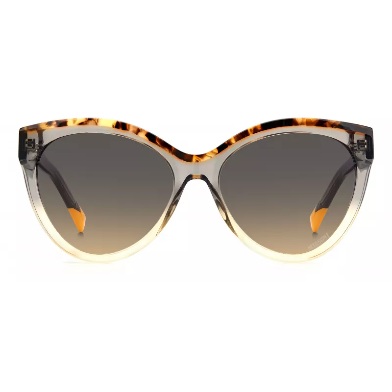 MISSONI Moteriški Akiniai Nuo Saulės MIS0088SMQEF7 – Stačiakampis Acetato Rėmelis, UV400 Apsauga, 57 mm Lęšiai