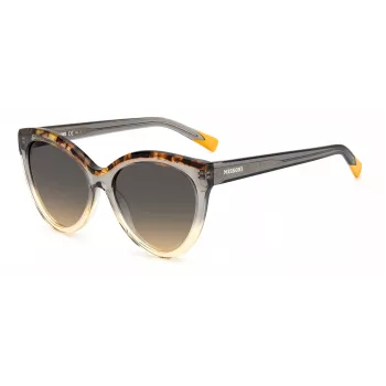 MISSONI Moteriški Akiniai Nuo Saulės MIS0088SMQEF7 – Stačiakampis Acetato Rėmelis, UV400 Apsauga, 57 mm Lęšiai
