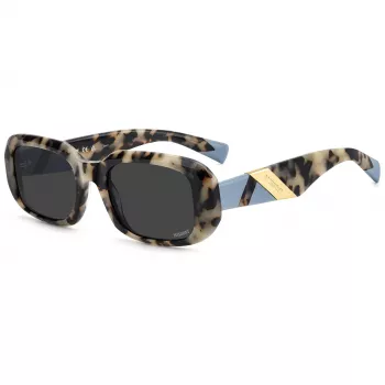 MISSONI Moteriški Akiniai nuo Saulės MIS0220SC9K Havana Acetatas Kvadratinis Rėmas Pilki Gradientiniai Lęšiai 52/20/140 mm
