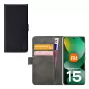 Mobilize Classic Gelly Wallet Book Case, skirta Xiaomi Redmi Note 15 5G, juoda
