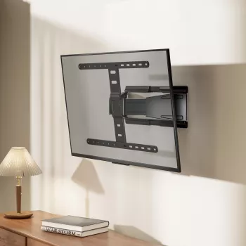 MOBILUX Sbox PLB-79464 fiksuotas TV laikiklis prie sienos – 43–90 inch ekranams, 50 kg talpa, VESA iki 600x400 mm, juodas