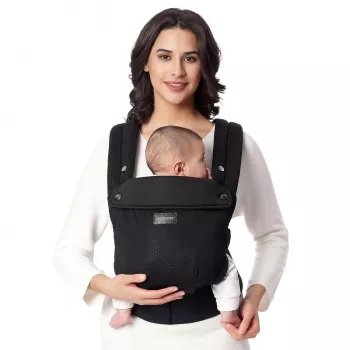 MOMCOZY BC001 nešiojamoji kūdikio nešyklė nuo naujagimio iki mažylio, Air Mesh, juoda