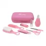 MOMINI Baby Care Kit Pinky – 10 dalių naujagimio priežiūros rinkinys su kelioniniu dėklu