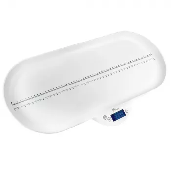 Momini Baby Scale TinyScale – Skaitmeninės kūdikių svarstyklės, 20 kg, 5 g padala, balta