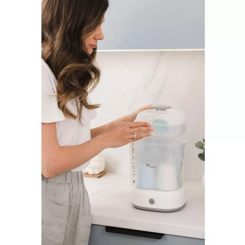 Momini Bottle Steriliser QuickSteam – Elektrinis garinis sterilizatorius 6 buteliukams