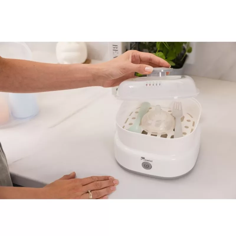 Momini Bottle Steriliser QuickSteam – Elektrinis garinis sterilizatorius 6 buteliukams