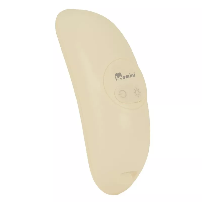 MOMINI Lactation Massager Calma – Elektrinis šildantis ir vibruojantis krūtų masažuoklis su 8 režimais, IPX7 atsparus vandeniui, USB-C įkraunamas