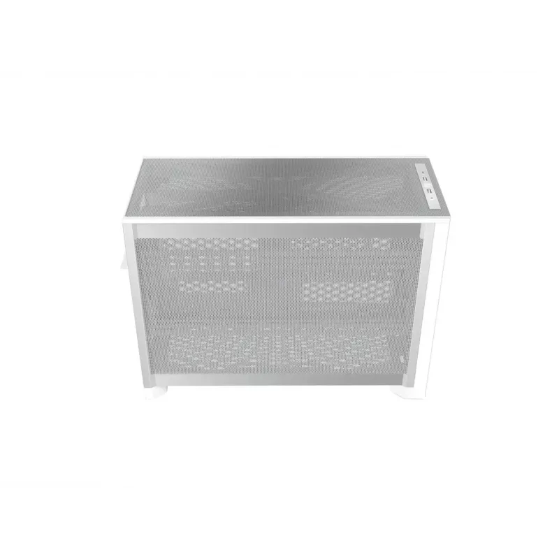 MONTECH TEN (W) Mini Tower PC korpusas baltas - Micro ATX / Mini-ITX, grūdintas stiklas, ARGB