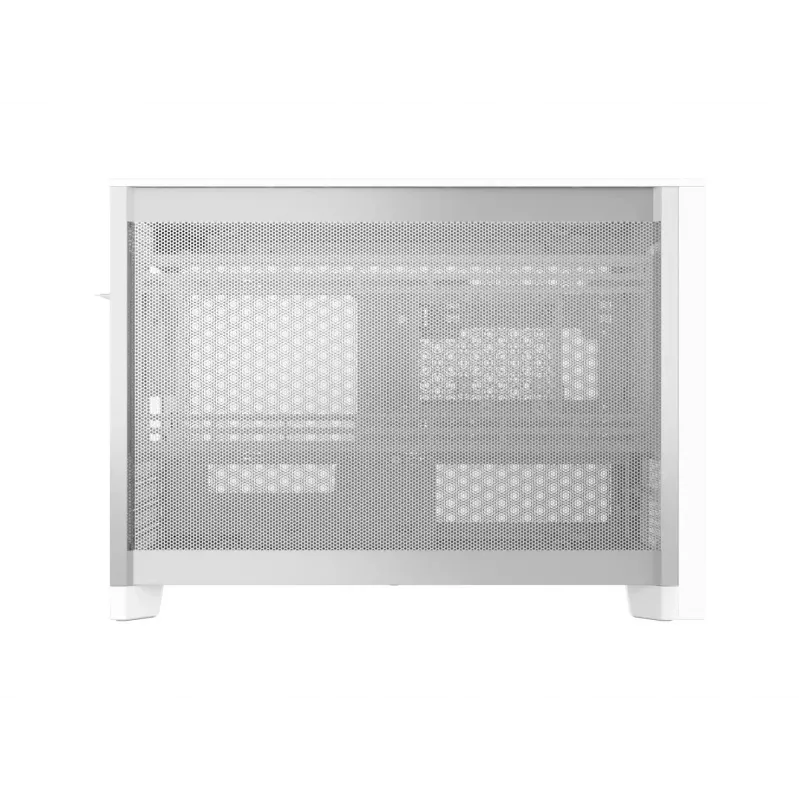 MONTECH TEN (W) Mini Tower PC korpusas baltas - Micro ATX / Mini-ITX, grūdintas stiklas, ARGB