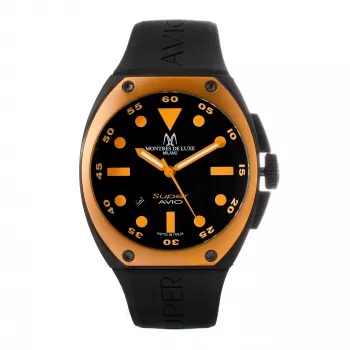 Montres de Luxe vyriškas automatinis laikrodis 09SA-BK-1002 48mm juodu ciferblatu odiniu dirželiu